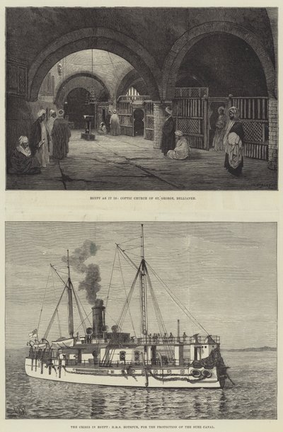 De crisis in Egypte door Charles Auguste Loye
